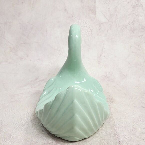 Vintage Andre Richard GREEN Porcelain Swan Towel Holder - Japan - Picture 5 of 8